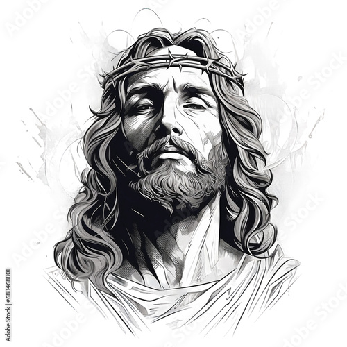 sketch of Jesus