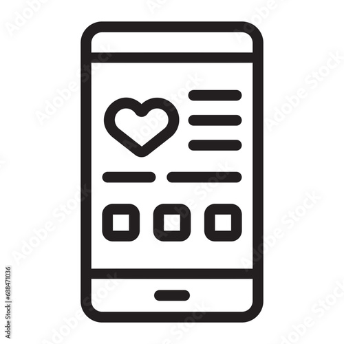 dating app line icon