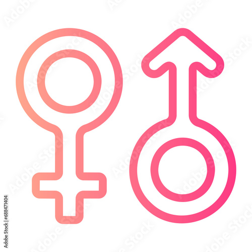 gender gradient icon