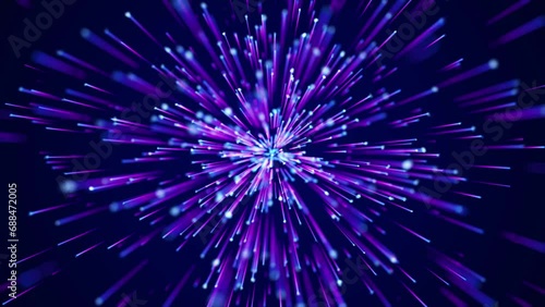 Wallpaper Mural Dynamic Futuristic Starburst Blurred Motion Effect in 3D Video Loop Animation Torontodigital.ca