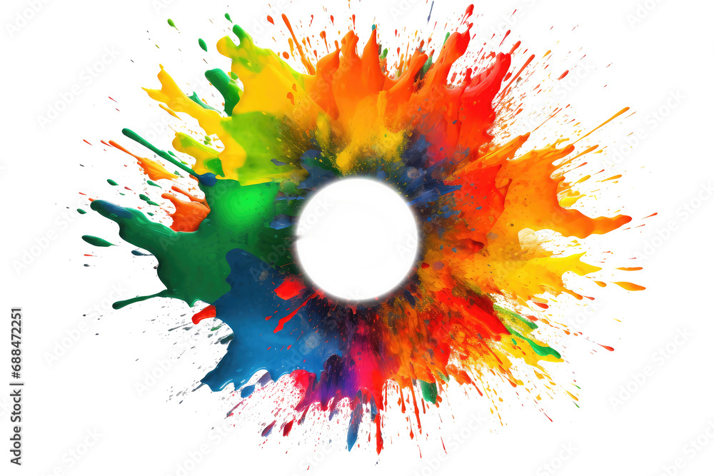 color splash isolated on white color splash isolated on white