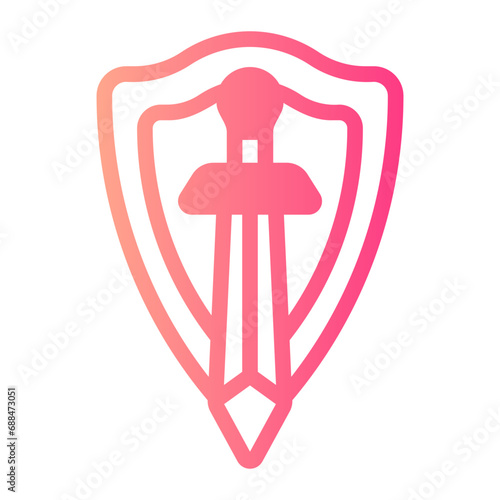 medieval gradient icon