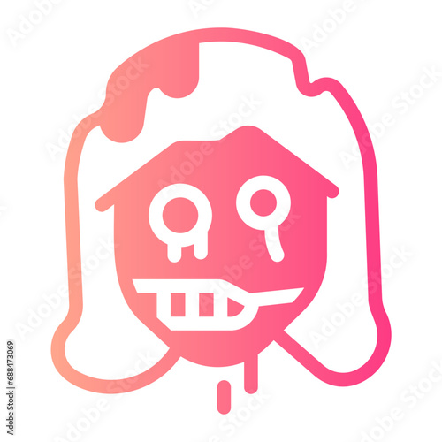 zombie gradient icon