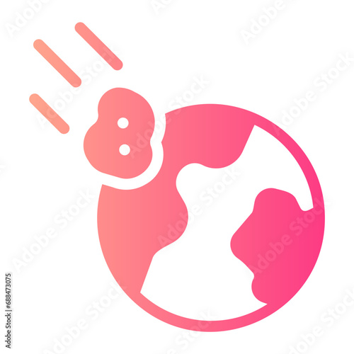 catastrophe gradient icon