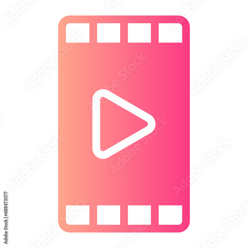 documentary gradient icon