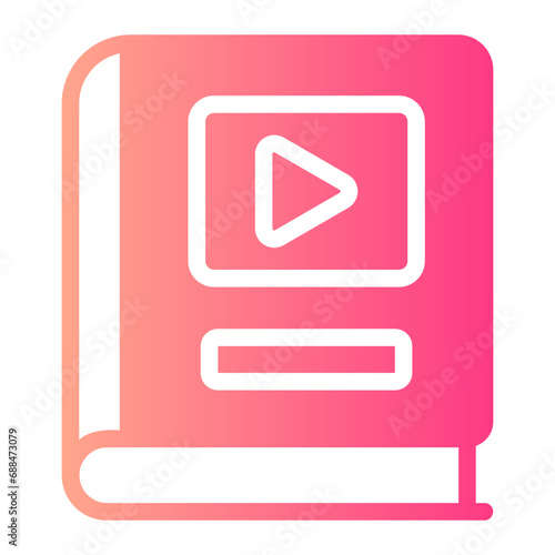 documentary gradient icon