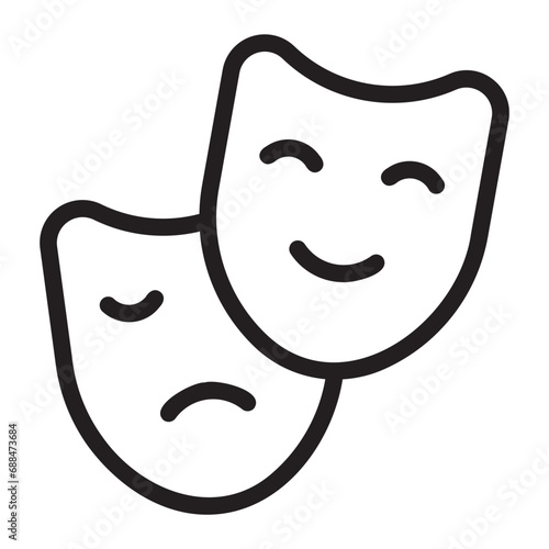 drama line icon