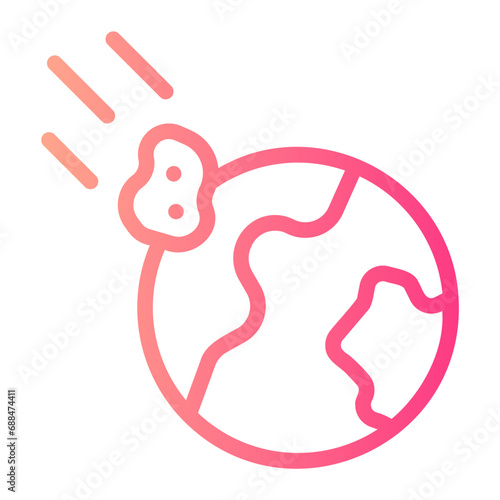 catastrophe gradient icon