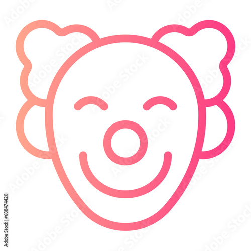 comedy gradient icon