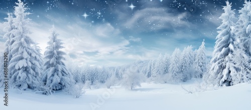 Snowy Winter. Winter Atmosphere © jambulart