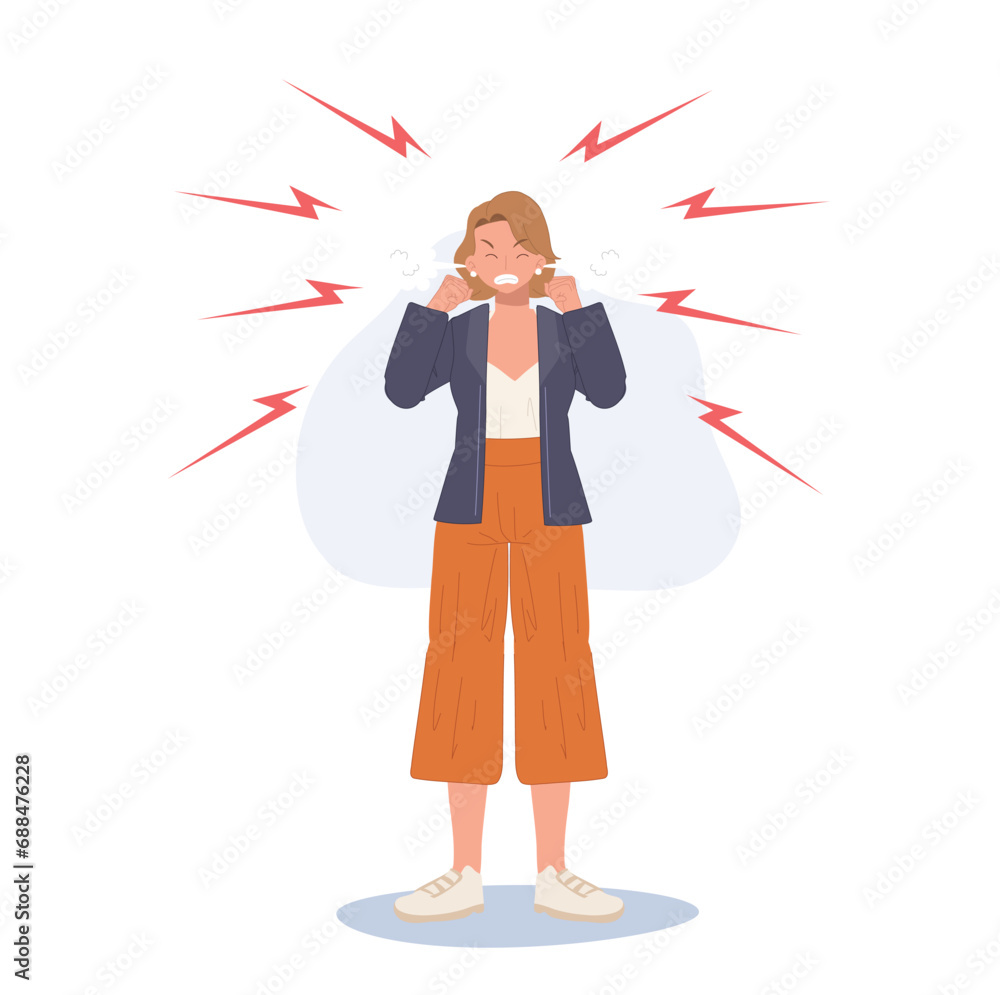 Aggressive Anger. Furious Very Angry Person. Aggressive Anger. Furious Very Angry Person.
