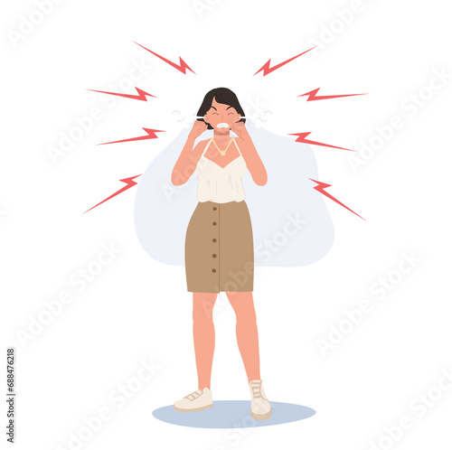 Aggressive Anger. Furious  Very Angry Person.