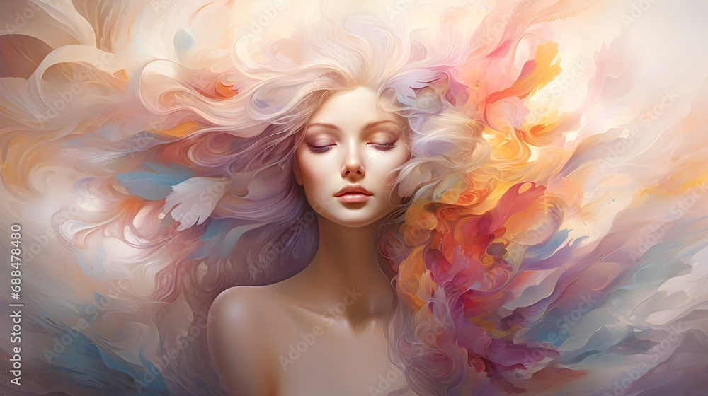 abstract girl background