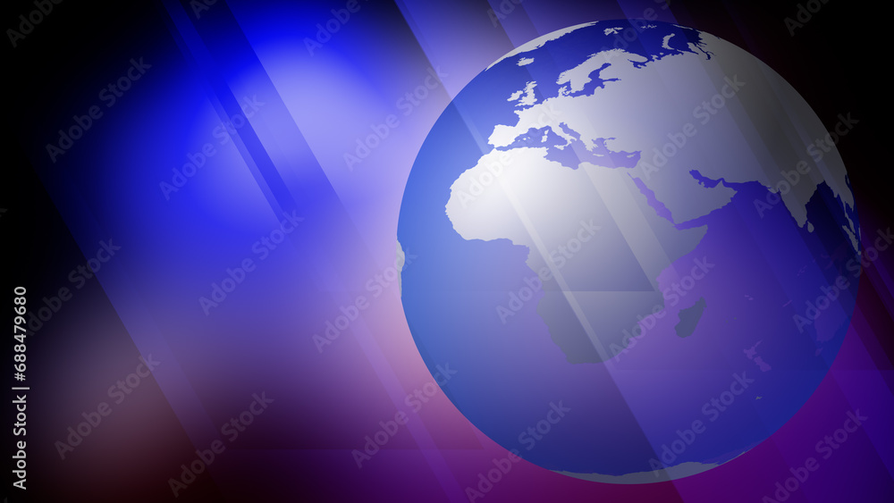 Technology news globe blue rectangles breaking global communication and digital media network for worldwide news background and international current events Technology news globe blue rectangles breaking global communication and digital media network for worldwide news background and international current events