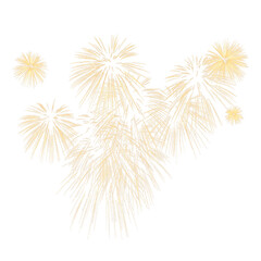 fireworks splash on transparent background
