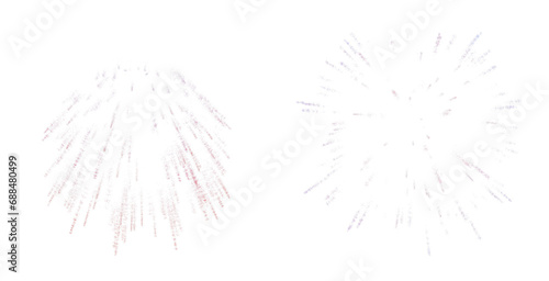 fireworks splash on transparent background