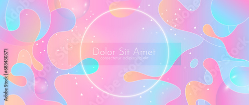 Abstract liquid lava lamp vector geometric background. Vector illustration for banner and advertising.