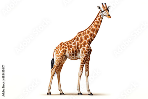 Giraffe  isolated on white background