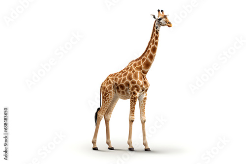 Giraffe  isolated on white background
