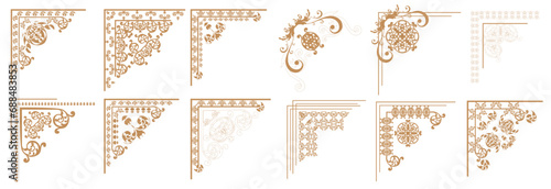 corners vector frames collection.100% vector