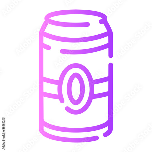 beer Line Gradient Icon
