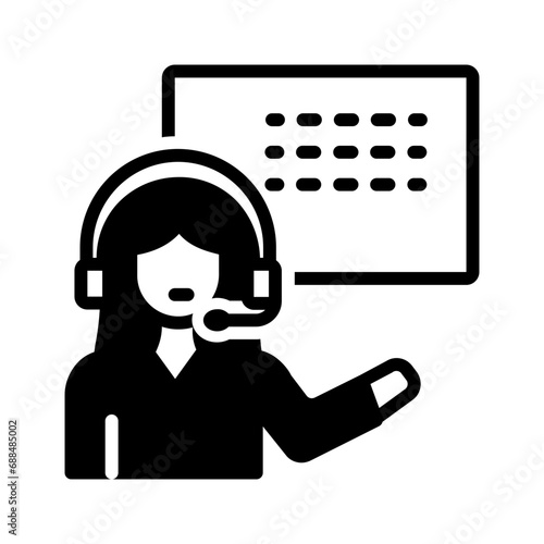 Solid black icon for Representative