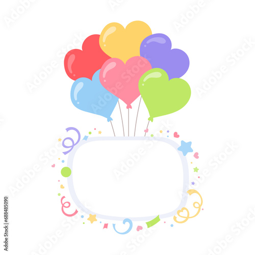 speech bubble speech balloon cute text box Colorful transparent party balls are a great decoration at parties and gatherings.