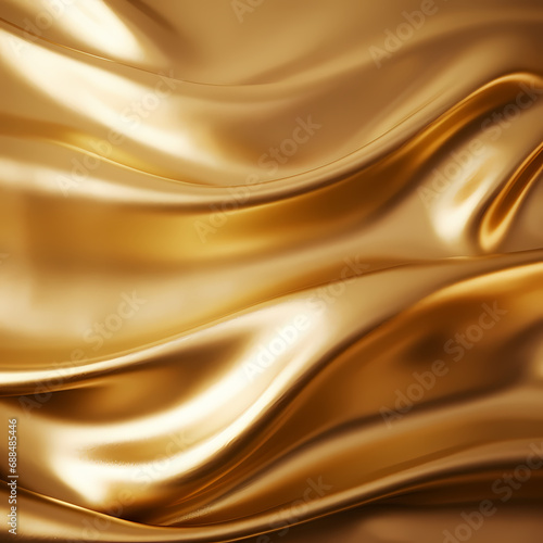 Gold Background. Generative AI © Chananporn