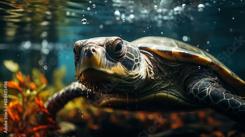 turtle in the water © Emil