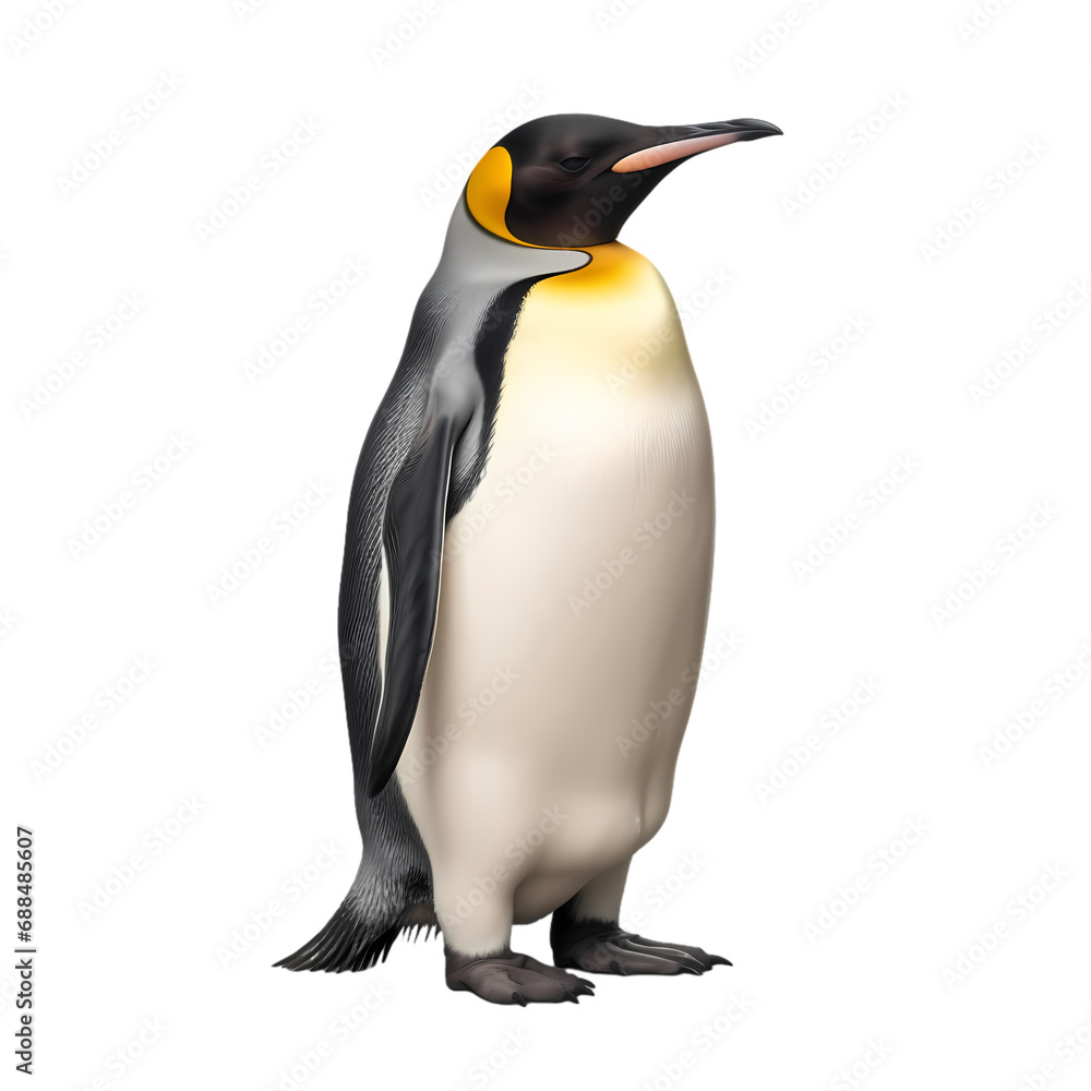 Fototapeta premium Penguin isolated on transparent background