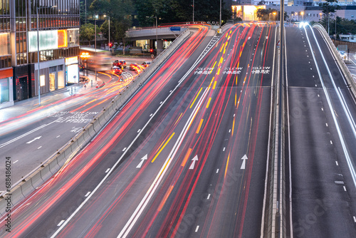 Wallpaper Mural busy traffic road in hong kong china Torontodigital.ca