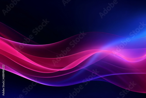 Abstract background with purple and blue waves. illustration