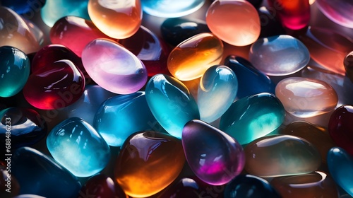 background colorful glass stones