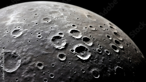 Moon surface with lunar cra...