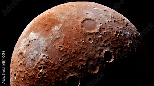 Moon surface with lunar cra...