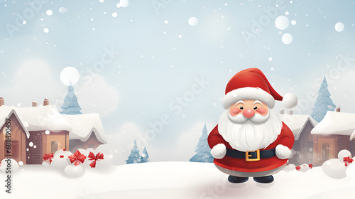 Festive Flourish: Crafting Holiday Magic on a Merry Poster Wonderland background ai generated photo