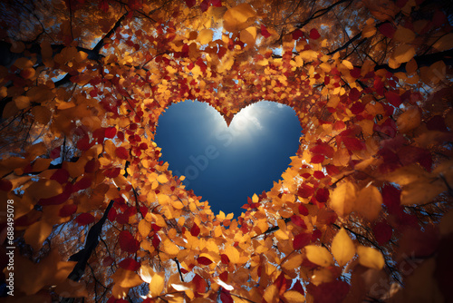Autumn forest background. V...