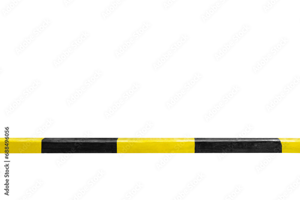 Yellow and black curbstone border Yellow and black curbstone border