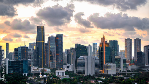 Panoramic Jakarta skyline