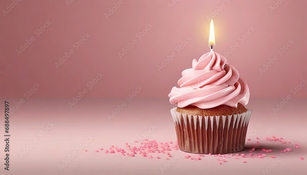 Celebrative Themed Cupcake background with Space for copy Celebrative Themed Cupcake background with Space for copy