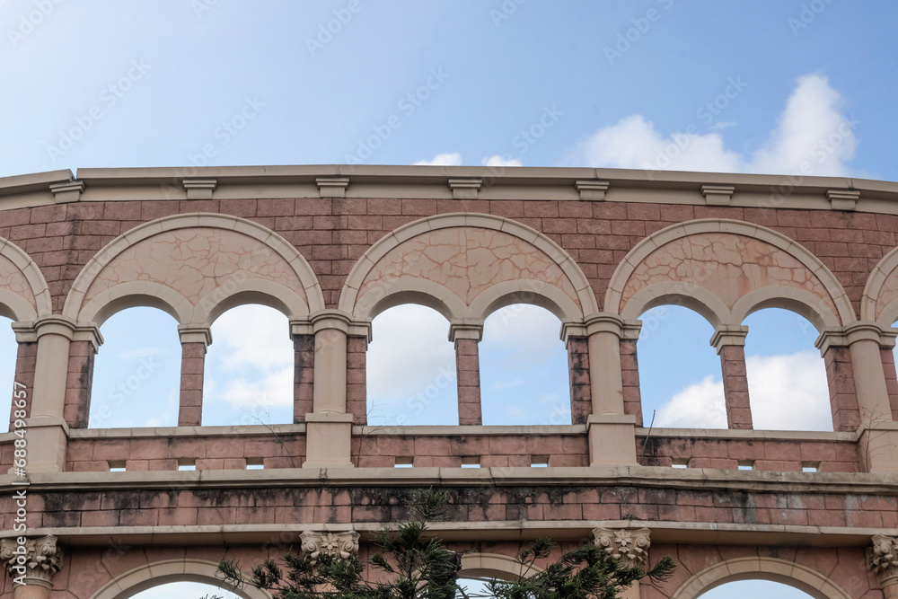 View of building window arch