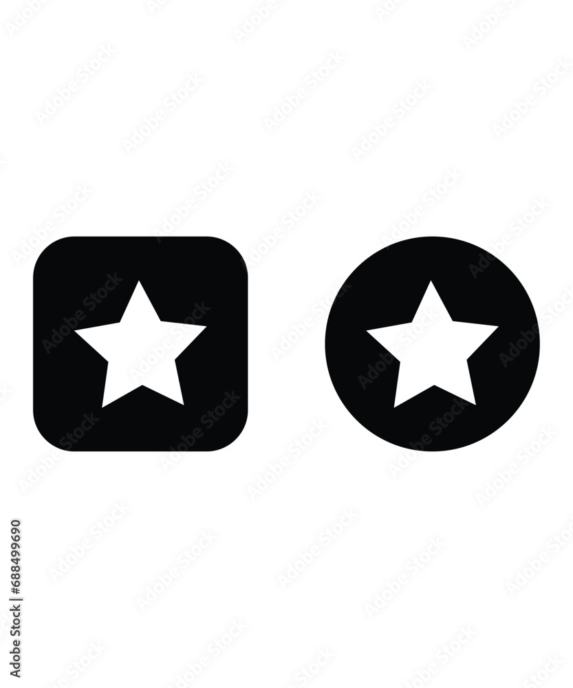 star button icon, vector best flat icon. star button icon, vector best flat icon.