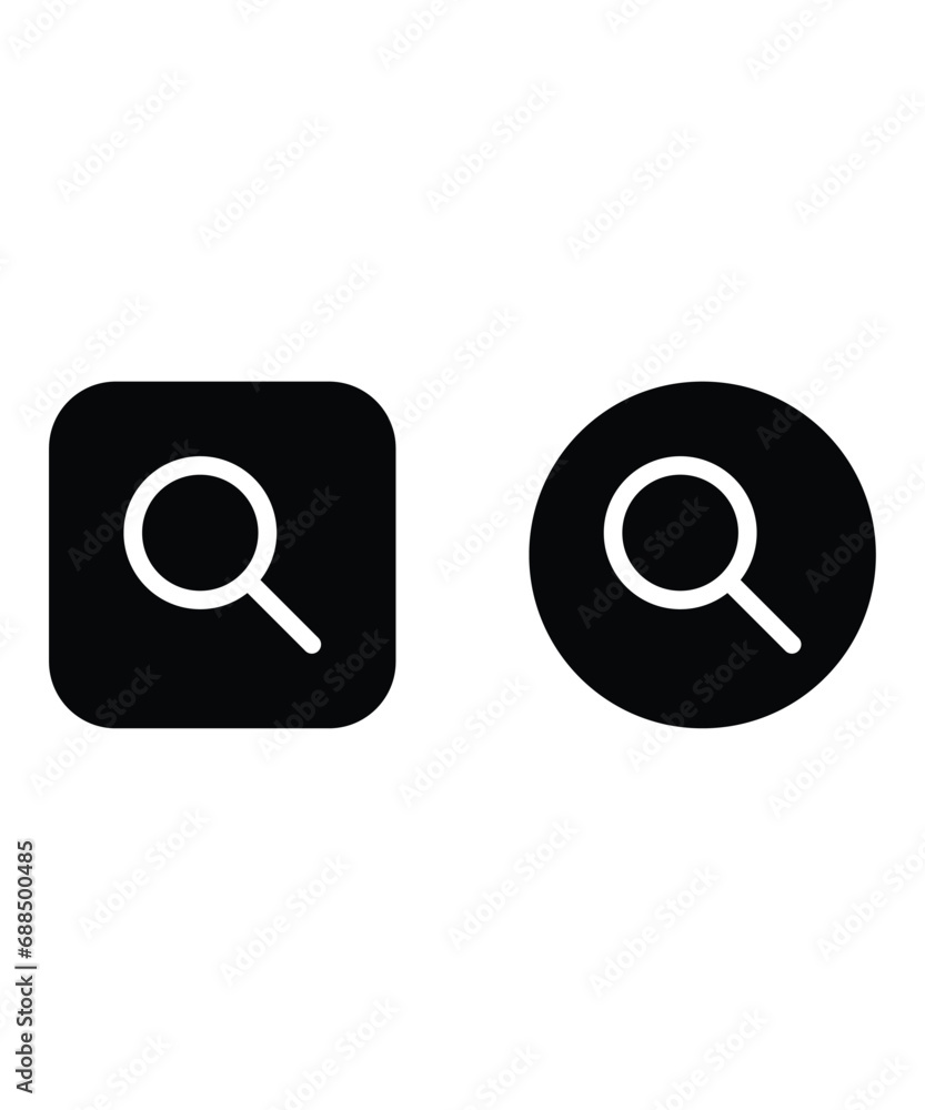 magnifying button icon, vector best flat icon. magnifying button icon, vector best flat icon.