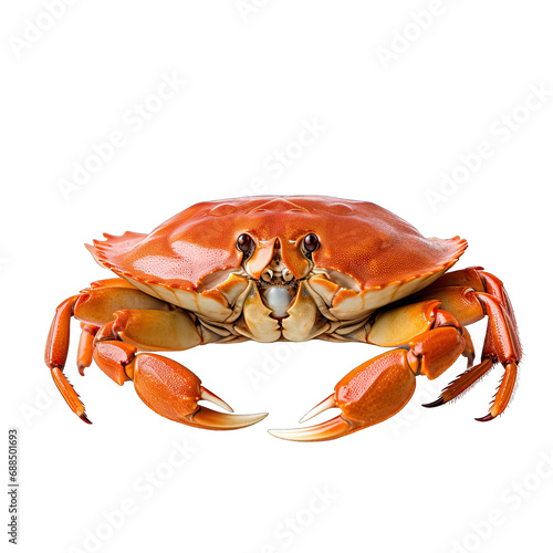 Crab photograph isolated on white background