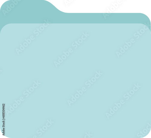 mint blue color flat design organizer folder icon  transparent png
