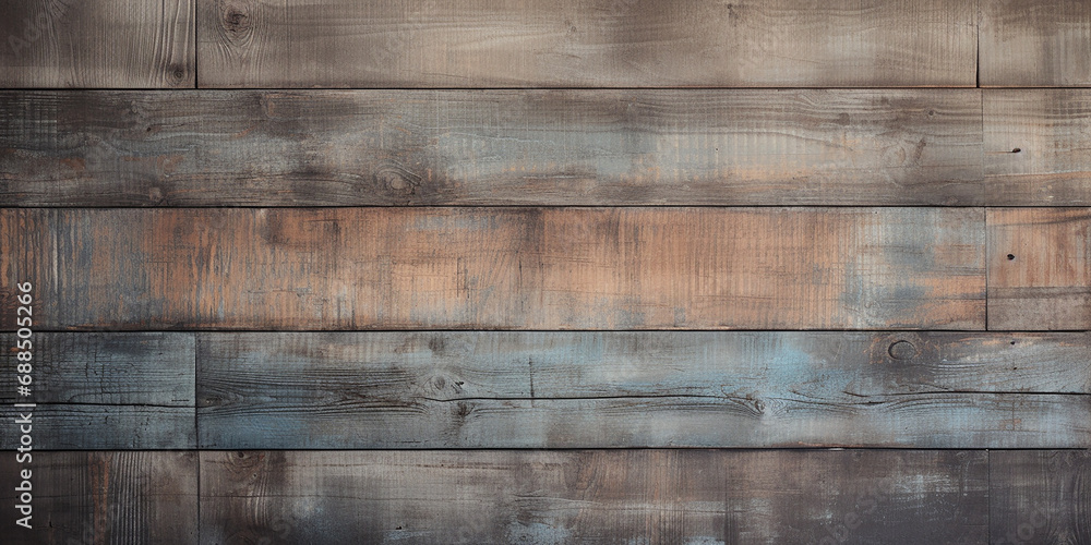 background with old wooden slats. old paint on wood, abstract retro background, vintage - obrazy, fototapety, plakaty 