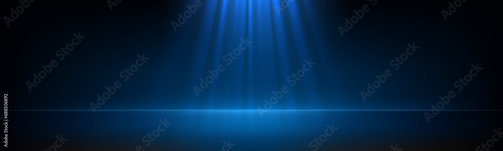 Dark background with light rays abstract illustration