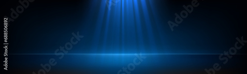 Dark background with light rays abstract illustration