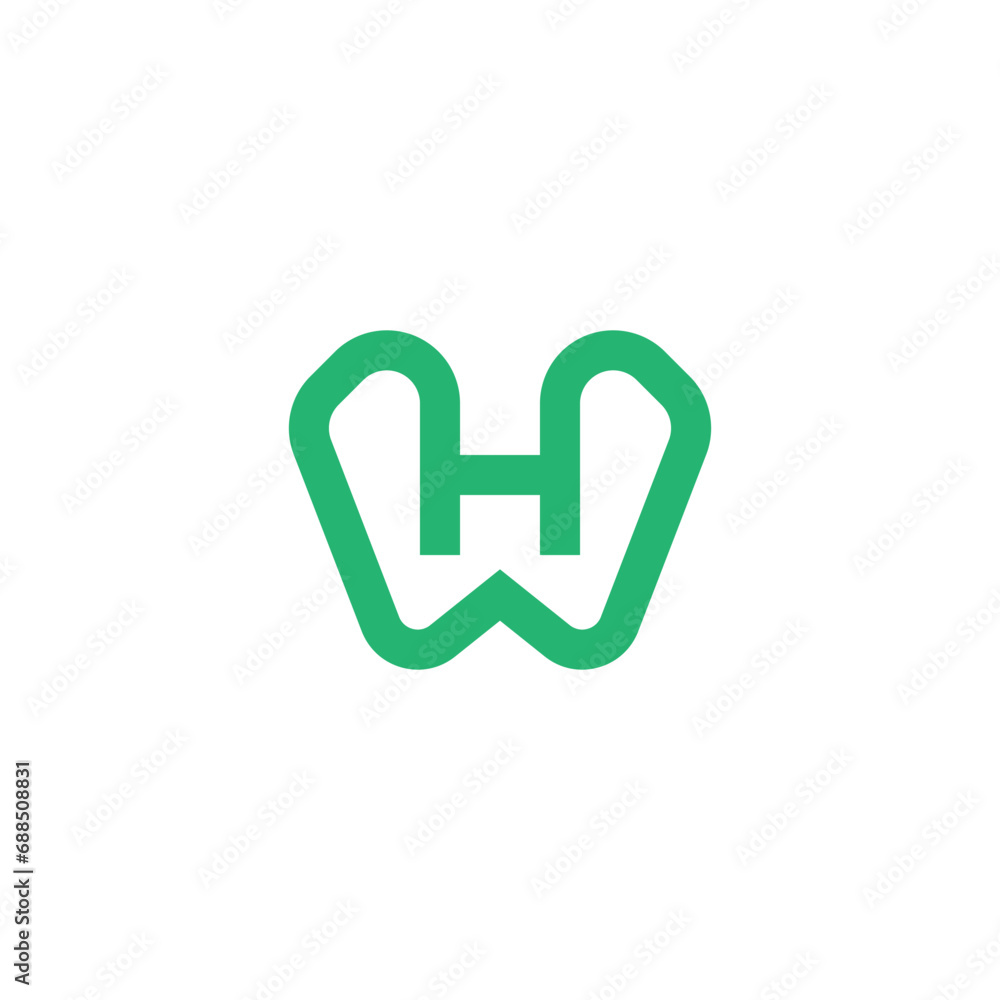 Dental Letter H Logo. Suitable for dental clinics, hospitals, etc. Dental Letter H Logo. Suitable for dental clinics, hospitals, etc.