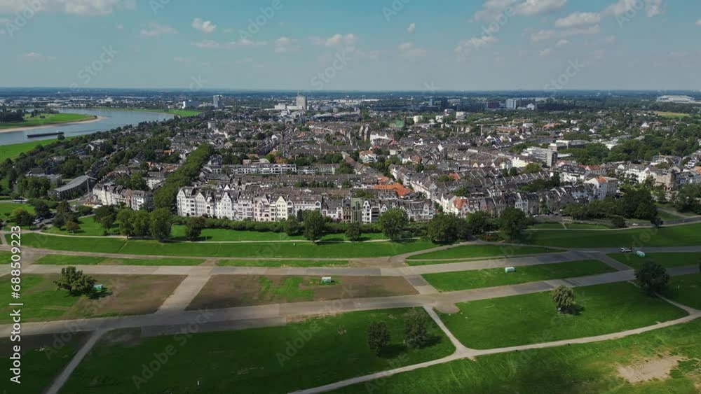 Heading towards the historic and majestic city of Dusseldorf, Germany Heading towards the historic and majestic city of Dusseldorf, Germany